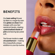 Winky Lux Color-Changing Lip Balm, Vegan & Cruelty Free, Hydrate & Plump, Sheer Pink Lipstick, Pink Flower