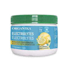 Organika Canadian-Made Electrolytes Powder - Classic Lemonade - Sugar-Free Hydration and Electrolyte Replenishment with Prebiotics and Vitamin C - 210g - 60 servings