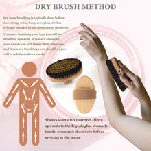 VERYOND Copper Body Brush Dry Skin Brush with Ion Charged Bristles Dry Brushing, Exfoliating Body Brush,Reduce Stress, Wood