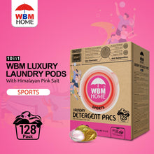 WBM Laundry Detergent Pods, Autumn Scent – 128 Pods in Recycleable Packaging for 10x Ultra Power Cleaning, Odor Defense for Activewear & Sports Shirts