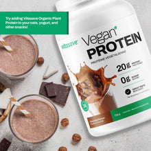 Vitasave Vegan Protein Powder - Natural Chocolate Flavour, 20g Plant Based Protein, 26 Servings, 750g Tub, Soy Free, Gluten Free, Dairy Free & Sugar Free