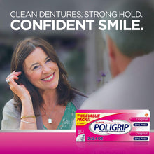 Super Poligrip Denture Adhesive Cream Original - 2.4 oz, Pack of 6