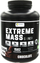 Extreme Mass weight gainer muscle builder, 10 lbs (4.54 kg) with less sugar for intense workout training made of high calorie fortified whey protein