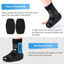 Walker Fracture Boot for Broken Foot Cam Walking Boot Orthopaedic Boot for Sprained Ankle, Short Walker Brace for Achilles Tendon Injury Black (Classic, Small)