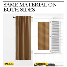 NICETOWN Blackout Window Curtains for Kids Room, Thermal Insulated Door Drapes for Dining Room Decoration, Universe Themed Room (Gold Brown, 1 Panel = 52