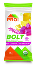 PROBAR - Bolt Organic Energy Chews, Pink Lemonade, Non-GMO, Gluten-Free, USDA Certified Organic, Healthy, Natural Energy, Fast Fuel Gummies (12 Count)