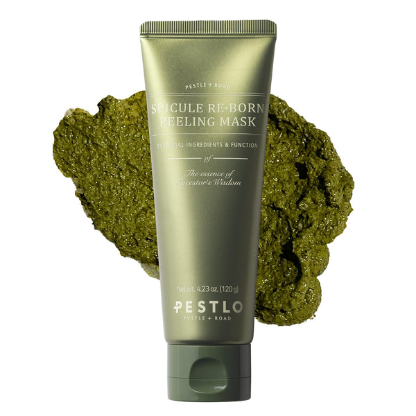 PESTLO Spicule Re-Born Exfoliating Peeling Mask 4.23 oz./120ml - Gentle Exfoliation, Nourishing, Hydrating, Sebum Control, Soothing, Radiant Skin, Pore Tightening, All Skin Types