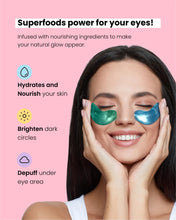 PLANTIFIQUE Superfood Under Eye Patches - 24 Pairs Under Eye Masks for Puffy Eyes and Dark Circles - Eye Gel Patches with Collagen, Hyaluronic Acid and Green Tea - Eye Mask Skincare