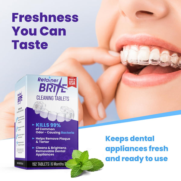 Retainer Brite -6 Months Supply- 2 Boxes Pack -192 Tablets