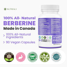 New Berberine MAXIMUM POTENCY 1000mg per Serving (2 capsules 500mg each) Supports Blood Sugar Levels, Healthy Lipid (Fat) and Glucose Metabolism. Non-GMO, Vegan, Gluten Free. 90 Easy to Swallow Capsules.