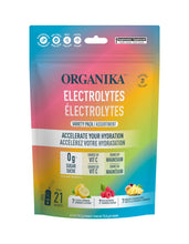 Organika Canadian-Made Electrolytes Powder - Variety Pack Sachets (Raspberry/Lemonade/Pineapple) On-the-Go Sugar-Free Hydration and Electrolyte Replenishment with Prebiotics and Vitamin C, 3.5g x 20ct