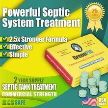 GREEN PIG Septic Tank Treatment Pods- Aids in the Breakdown of Septic Waste to Prevent Backups, Easy Flush Cleaner, 2-year supply, 12 Pods, 53C Live Tank Treatment