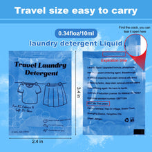 Travel Size Liquid Laundry Detergent 0.34floz/10ml, Travel Laundry Detergent for Hand Washing,Laundry Soap Travel Size Suitable for All Fabrics in Hotel,Air Bnb,Charity (200)