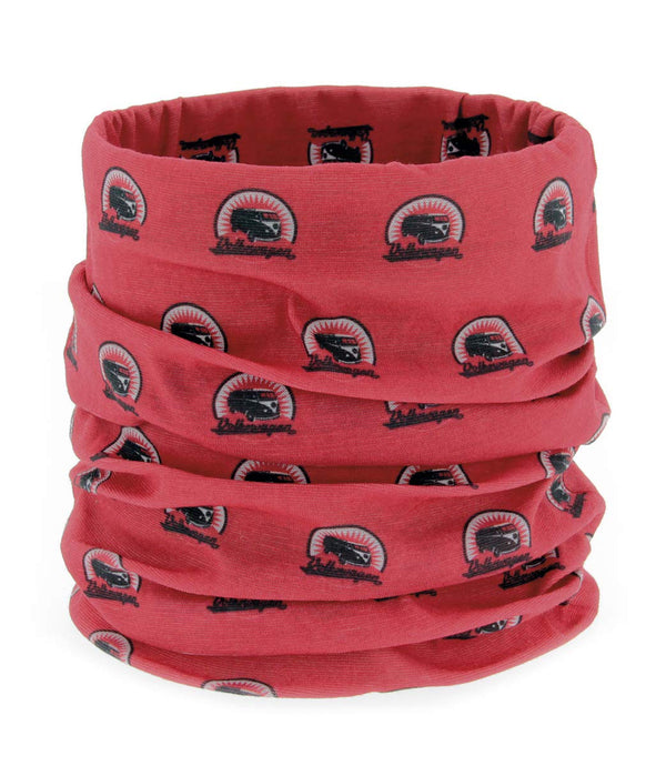 BRISA VW Collection - Volkswagen Unisex Tube Scarf Bandana Neck Gaiter Multifunctional Mouth Nose Protection T1 Bus (Vintage Logo/Red)