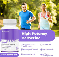 New Berberine MAXIMUM POTENCY 1000mg per Serving (2 capsules 500mg each) Supports Blood Sugar Levels, Healthy Lipid (Fat) and Glucose Metabolism. Non-GMO, Vegan, Gluten Free. 90 Easy to Swallow Capsules.