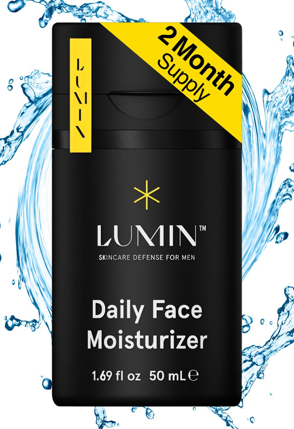 Lumin - Daily Face Moisturizer for Men - with niacinamide, Mens Face Lotion, Mens Skin Care, Ideal for normal & combination skin, 50ml, 1-Pack