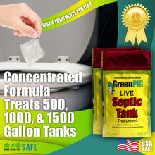 GreenPig Solutions 53 Concentrated Formula Live Septic Tank Treatment, 2 Year Supply