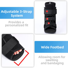 Walker Fracture Boot for Broken Foot Cam Walking Boot Orthopaedic Boot for Sprained Ankle, Short Walker Brace for Achilles Tendon Injury Black (Classic, Small)