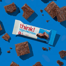 think! High Protein Bar, 20g Protein per bar, Zero sugar, Gluten Free - Brownie Crunch, 10 count/box, 60g per bar - Convenient On-the-go Delicious, Nutritious Snack (packaging may vary)