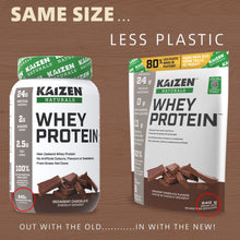 Kaizen Naturals Whey Protein, Decadent Chocolate, 840g, Pouch