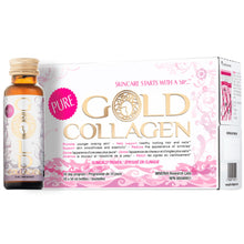 Pure Gold Collagen | The Original #1 Liquid Collagen Peptides Supplement | Hydrolyzed Marine Collagen Drink with Hyaluronic Acid, Borage Oil, Essential Vitamins & Amino Acids for Skin, Hair & Nails | 10 - 50ml bottles | 10 Day Supply