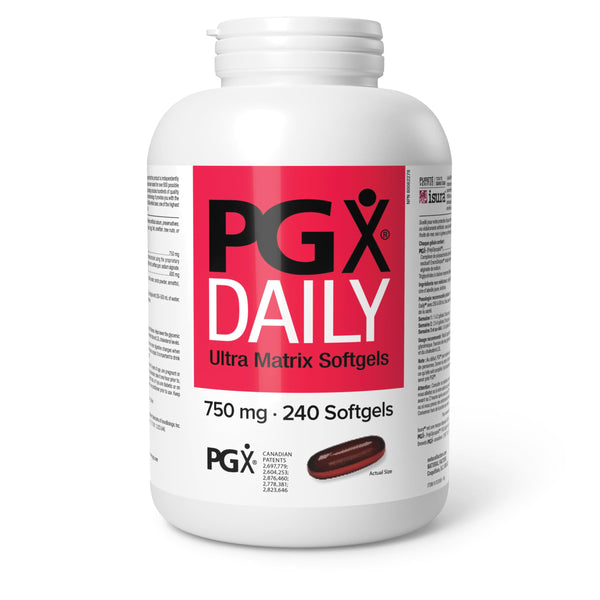 Natural Factors PGX Daily Ultra Matrix 750 mg, 240 softgels, Reduces Appetite by Promoting a Feeling of Fullness