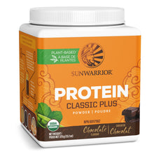 Vegan Organic Protein Powder Plant-based | 5 Superfood Quinoa Chia Seed Soy Free Dairy Free Gluten Free Synthetic Free NON-GMO | Chocolate 15 Servings | Classic Plus by Sunwarrior