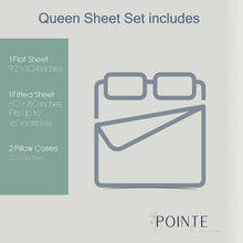 Pointehaven Flannel Deep Pocket Set with Oversized Flat Sheet, Queen, Ashby Plaid