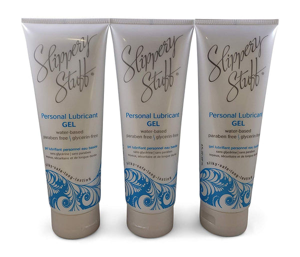 Slippery Stuff Water-Based Longlasting Personal Lubricant Gel 8 oz (3 Pack)