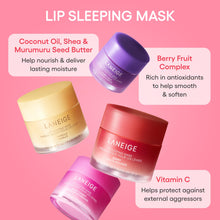 LANEIGE Lip Sleeping Mask Grapefruit: Deeply Hydrate & Nourish, with Vitamin C, Murumuru & Shea Butter, Antioxidants, for Flaky, Dry Lips