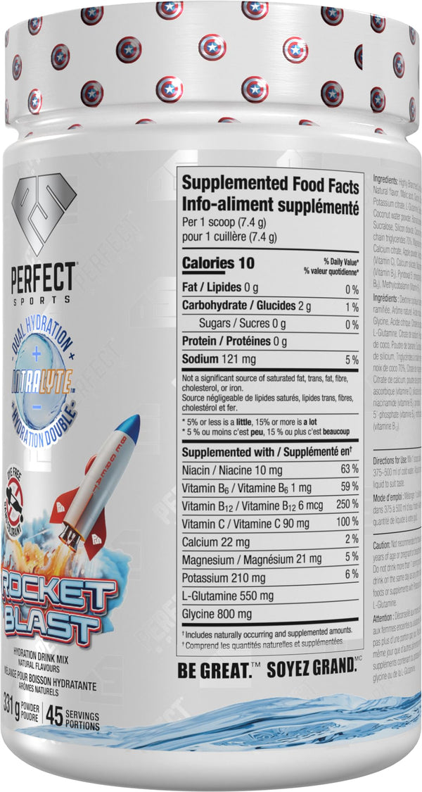 PERFECT SPORTS - HYDROSPLASH CLEAR - Rocket Blast, 45 Servings