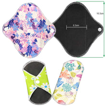 ZCOINS 11 Pieces Mix Size Reusable Menstrual Napkins Pads for Light Medium Heavy Flow and Night Cloth Pad with Wet Bag