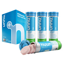 Nuun Sport: Electrolyte Drink Tablets, Box of 4 Tubes (40 servings), Watermelon, Electrolyte Hydration Supplement