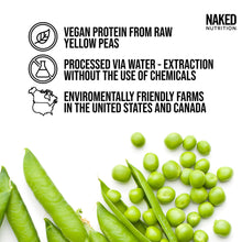 Naked Pea - Pea Protein Isolate from North American Farms - Plant Based, Vegetarian & Vegan Protein. Easy to Digest, Speeds Muscle Recovery - Non-GMO, No Lactose, No Soy and Gluten Free - 15 Servings