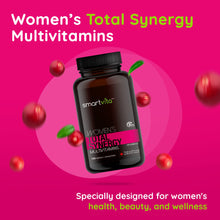 Smartvita - Women’s Multivitamins, Energy & Immune Booster, Women's Multivitamins for Wellness, Beauty Support, Hair Skin and Nails, Women's Vitamins, Smart Time Delay Release Technology, 120 Tablets