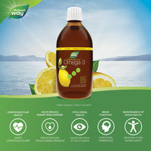 Nature's Way NutraSea Omega-3 Supplement with Zesty Lemon Flavour – EPA and DHA Fish Oil – Support Healthy Heart and Brain Function in Kids and Adults – GMO Free, 500 ml Liquid