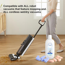 Nukisa 10 Bottles Compatible with Tineco Cleaning Solution 500ml Per Bottle Lavender Scents Floor Cleaner Compatible with All Robot Vacuums with Mopping and Cordless Wet/Dry Vacuum (Lavender Scents)