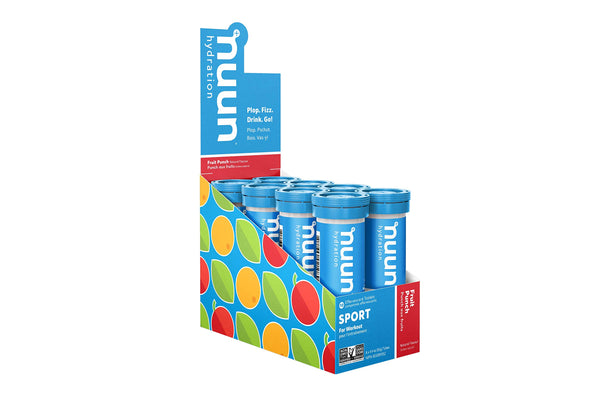 Nuun Active 3160808 Nuun Sport Hydrating Electrolyte Tablets, Fruit Punch, 8 count