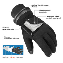 OZERO Winter Gloves Waterproof -30 C Thermal, Touchscreen Thick Glove for Men Women in Canada Cold Weather (L)