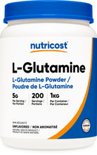 Nutricost L-Glutamine Powder 1 KG - Unflavored, Non-GMO, Gluten Free