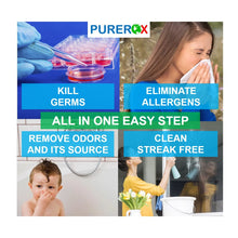 PUREROX disinfectant (16oz, 2pk) Eliminate bacteria, viruses HIV, Hepatitis, Norovirus, MRSA, fungi. Hospital Grade. Safe Anywhere in Household or Commercial. No residue. Suitable All Surfaces.