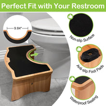 StrongTek Squatting Toilet Stool, Wood Bathroom Step Stool Squat with Anti Slip Layer, Adults and Elders, Potty Training for Adult, Portable, Sturdy, 350 lbs Capability, No Installation