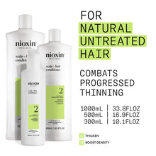 Nioxin Scalp + Hair Thickening System 2 Conditioner, For Natural Hair with Progressed Thinning, 16.9 fl oz (Packaging May Vary)