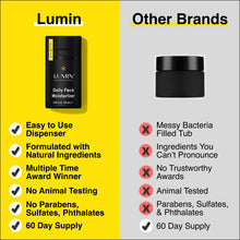 Lumin - Daily Face Moisturizer for Men - with niacinamide, Mens Face Lotion, Mens Skin Care, Ideal for normal & combination skin, 50ml, 1-Pack