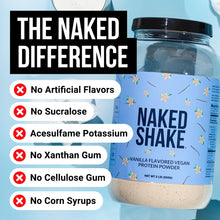 Naked Shake - Vanilla Protein Powder - Plant Based Protein Shake from US & Canadian Farms with MCT Oil, Gluten-Free, Soy-Free, No GMOs or Artificial Sweeteners - 30 Servings (Vanilla)