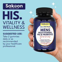 Sakoon nutrition Men's Multivitamin Gummies with Probiotics and Prebiotics