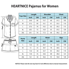 HEARTNICE Pajamas for Women, Button Down Pajama Shorts Set Soft Summer Solid Pjs Sets(Pink, L)