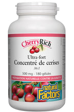 Natural Factors Super Strength Cherry Concentrate, 180 Softgels