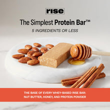 Rise Whey Protein Bars - Honey Cinnamon | Breakfast Bar & Protein Snack 18g Protein 4g Fiber Just 5 Whole Food Ingredients Gluten-Free Soy Free