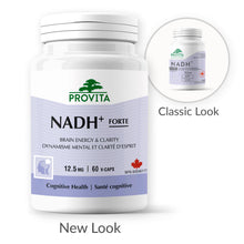 NADH+ - Cognitive Support Antioxidant by Provita | Maintain Mental Clarity, Focus & Memory | Brain Health Support | Increase Energy Production | NADH, Coenzyme Q10 & Chlorophyll | 60 Capsules